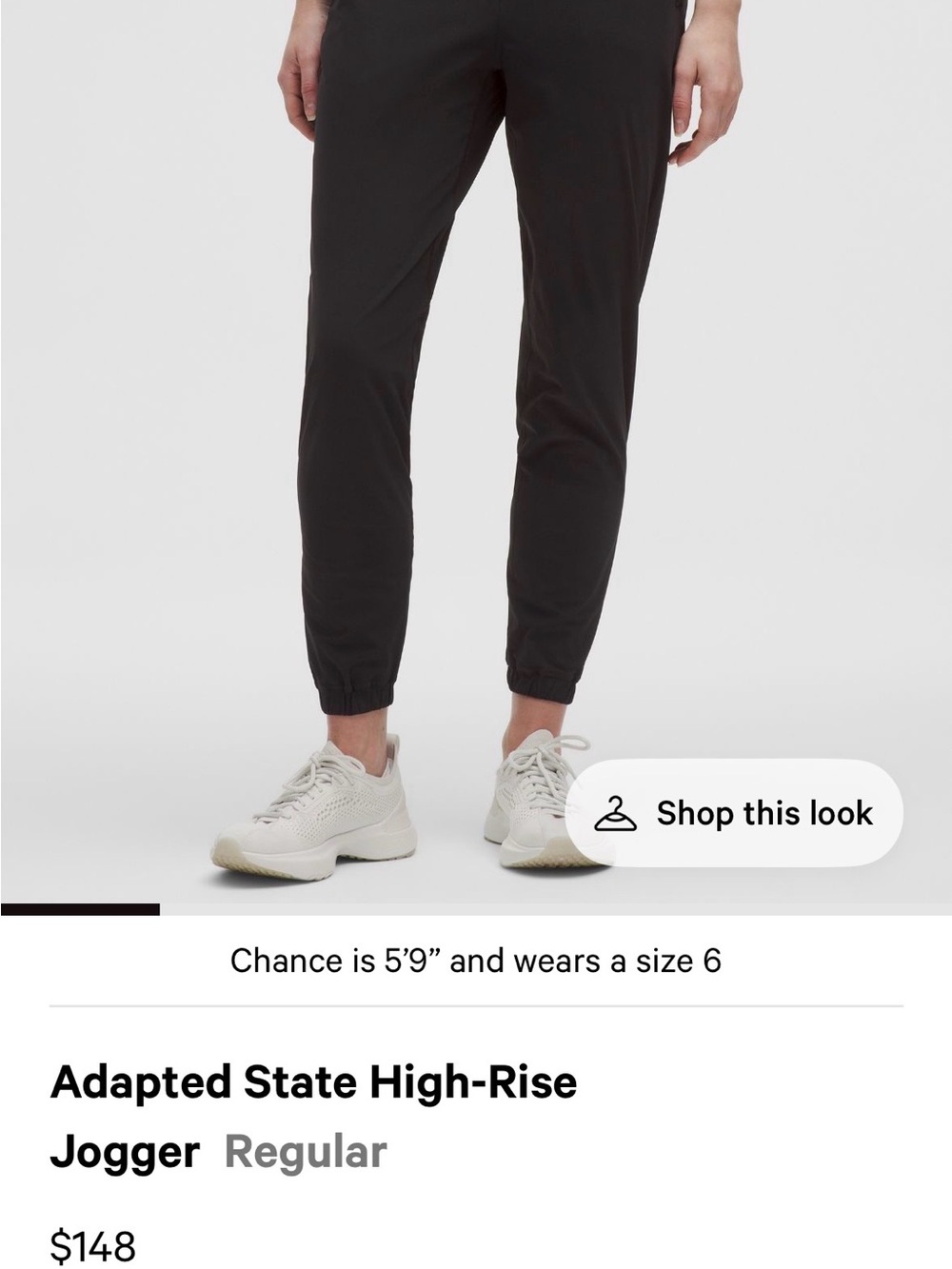 lululemon adapted state joggers black size 8 High-Rise Joggers
